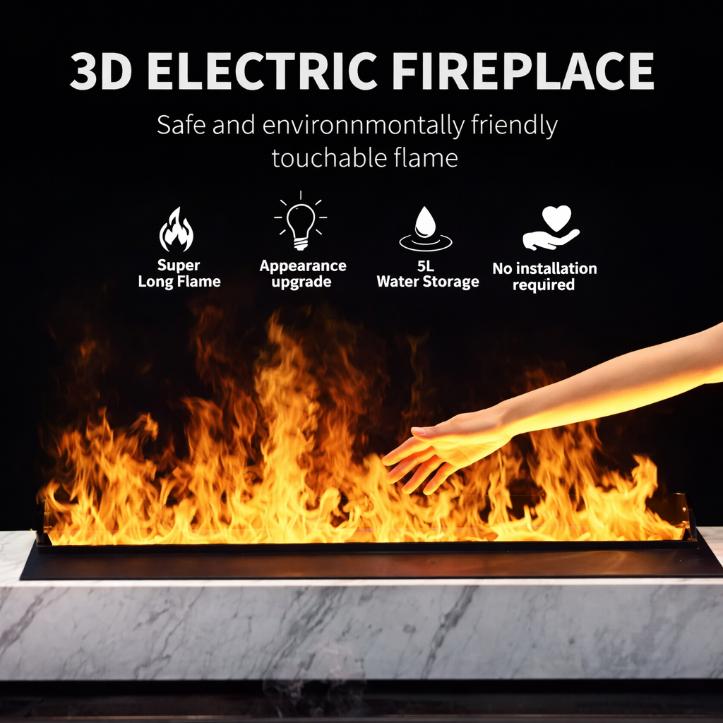 VaporFlame Nebula 36-Inch Water Vapor Fireplace Insert